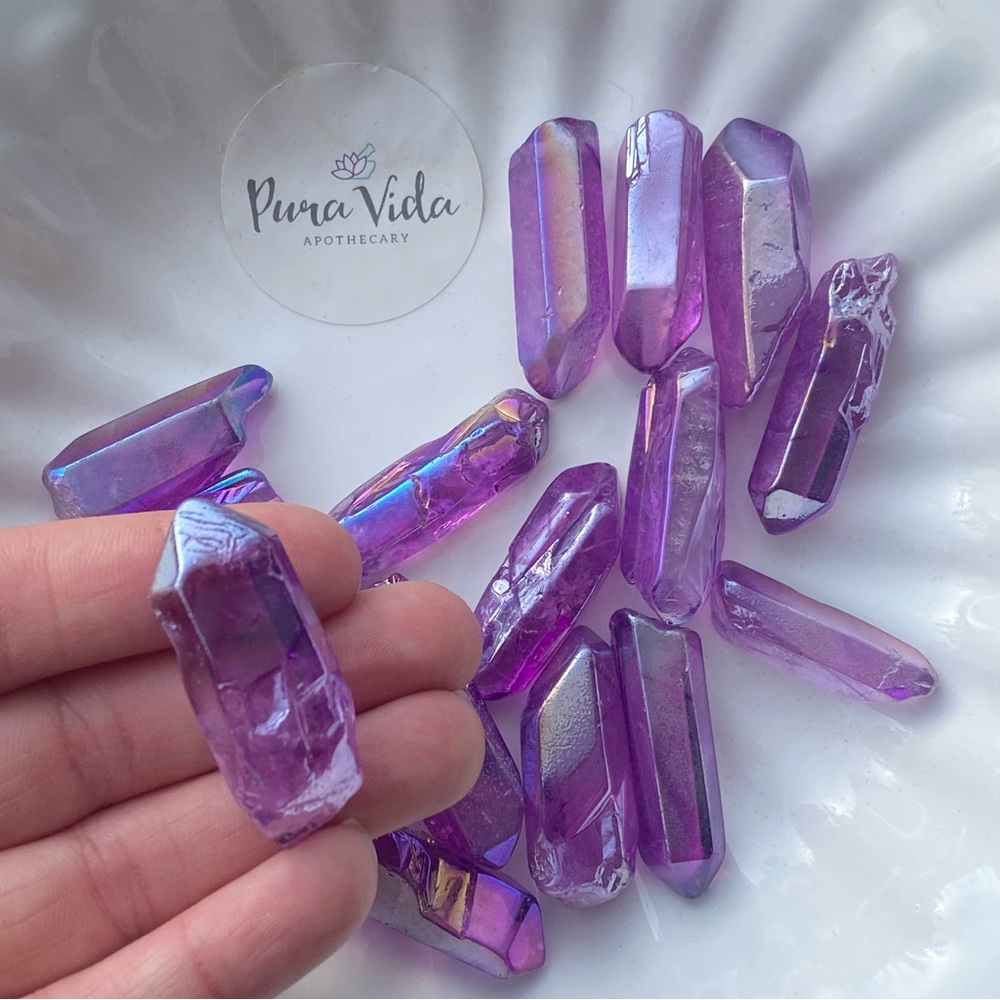 Amethyst Aura Genuine Gemstone